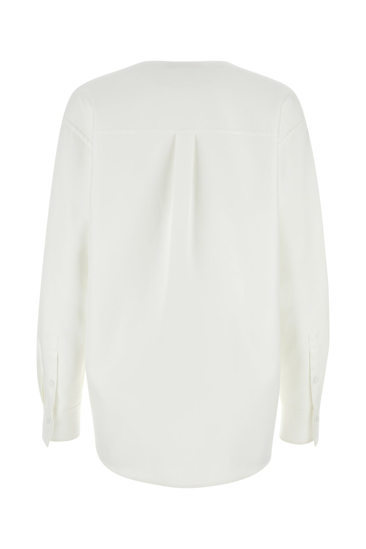 White cotton blend blouse - 2