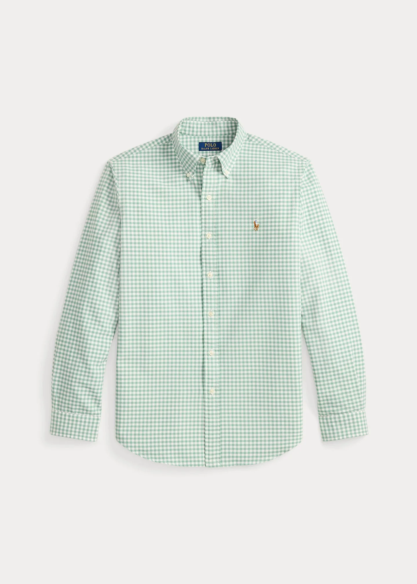Classic Fit Gingham Oxford Shirt - 1