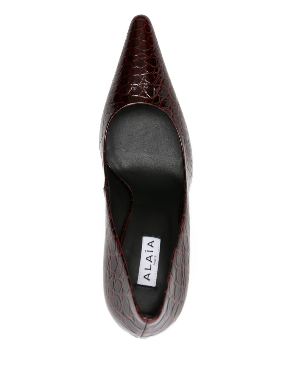 90mm leather heeled pumps - 4