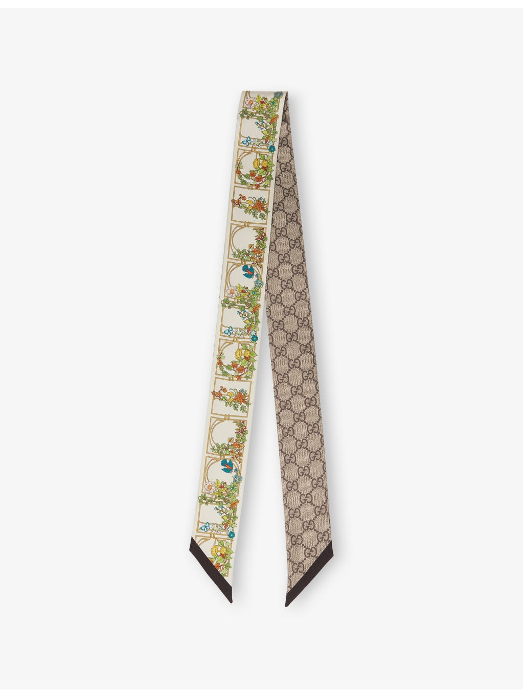 Graphic-Print Silk Scarf - 1
