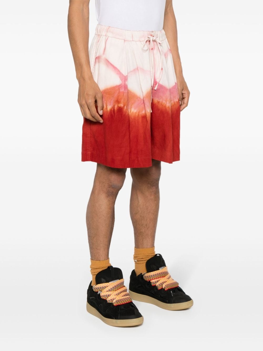 Bridge Grapefruit Clamp-dye shorts - 4