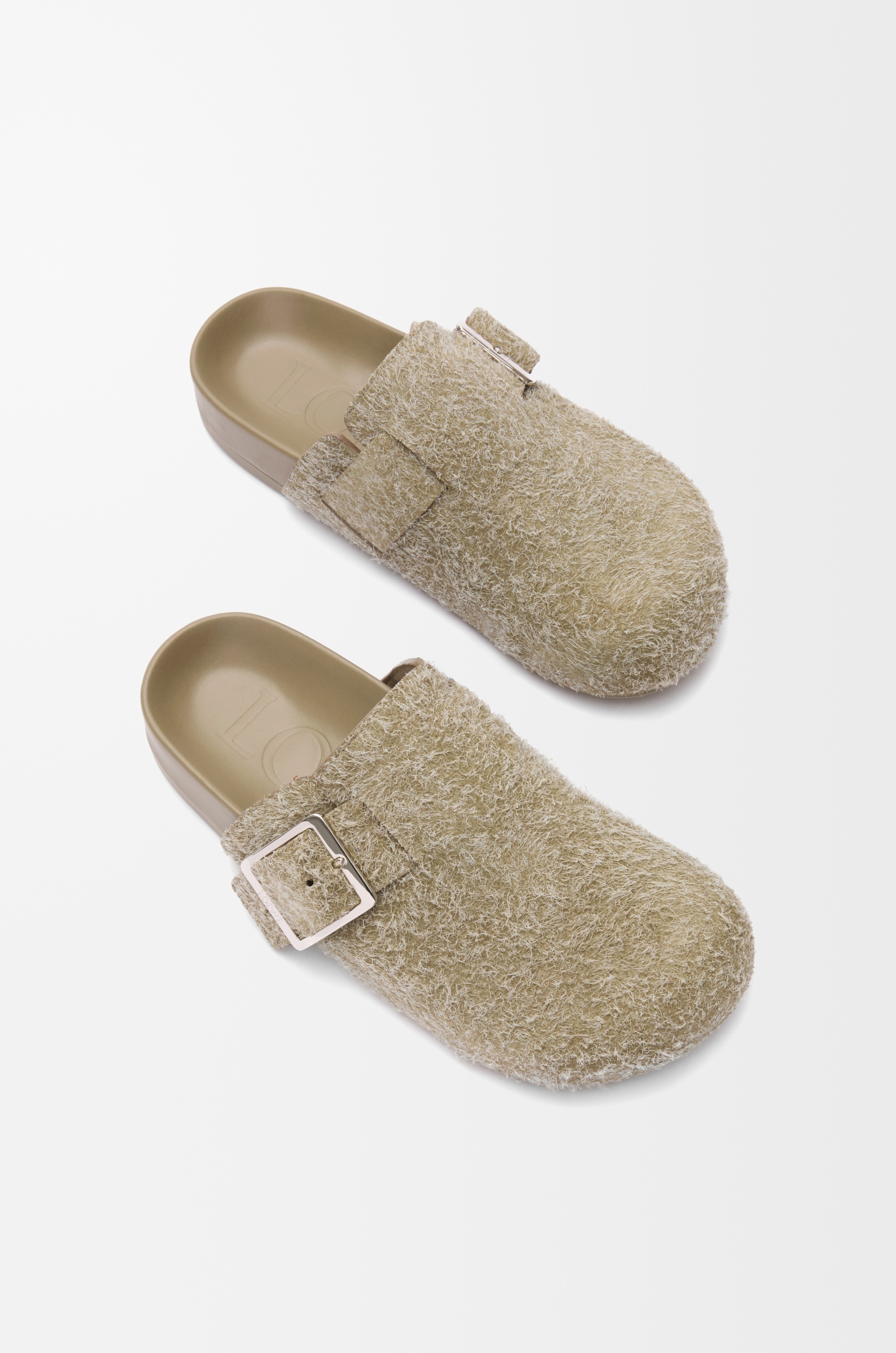 Ease Buckle mule in brushed suede - 3