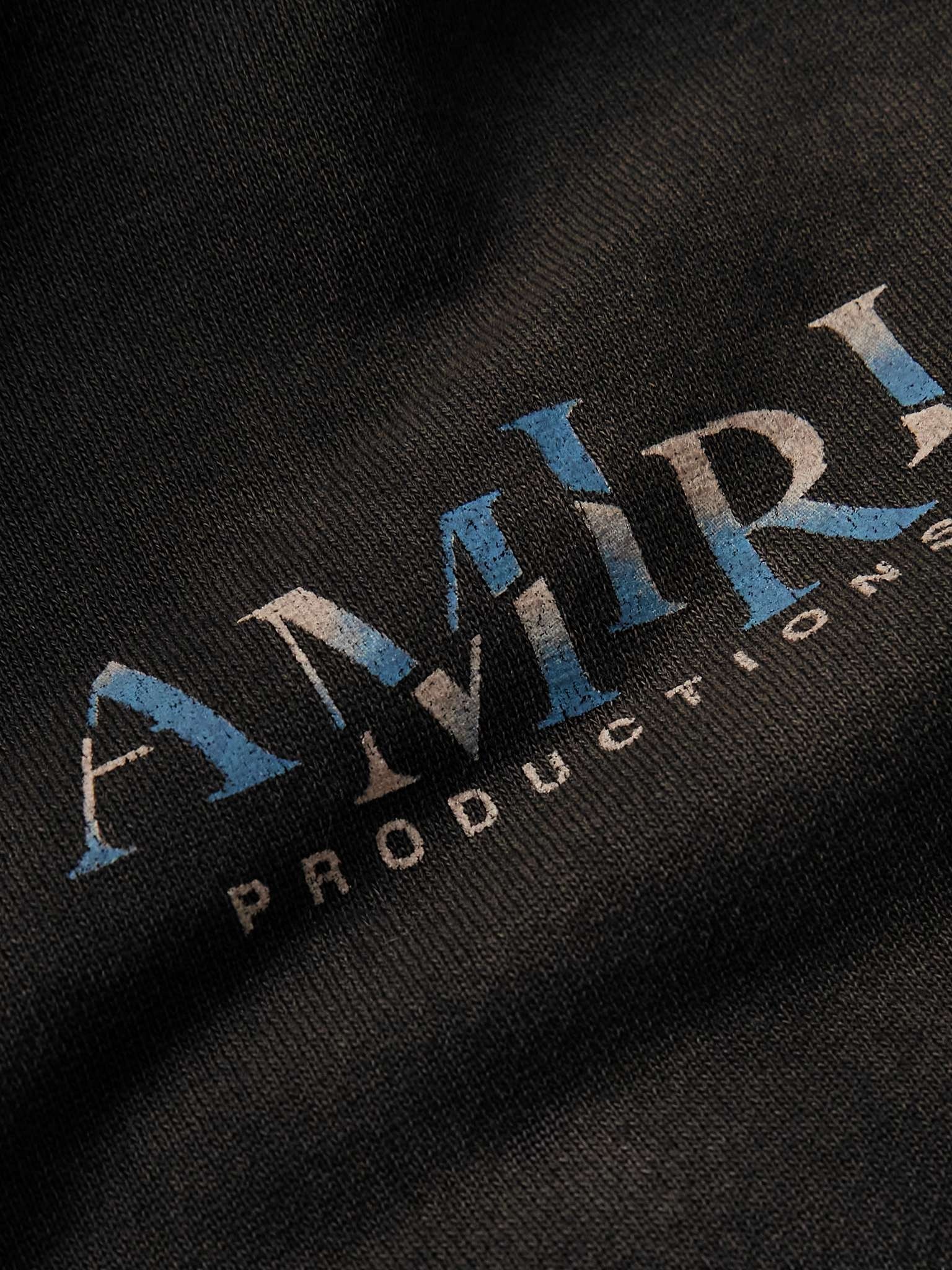 Logo-Print Distressed Cotton-Jersey Hoodie - 4