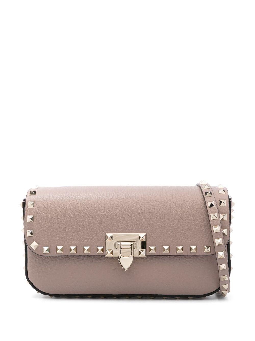 Leather Rockstud crossbody bag - 1