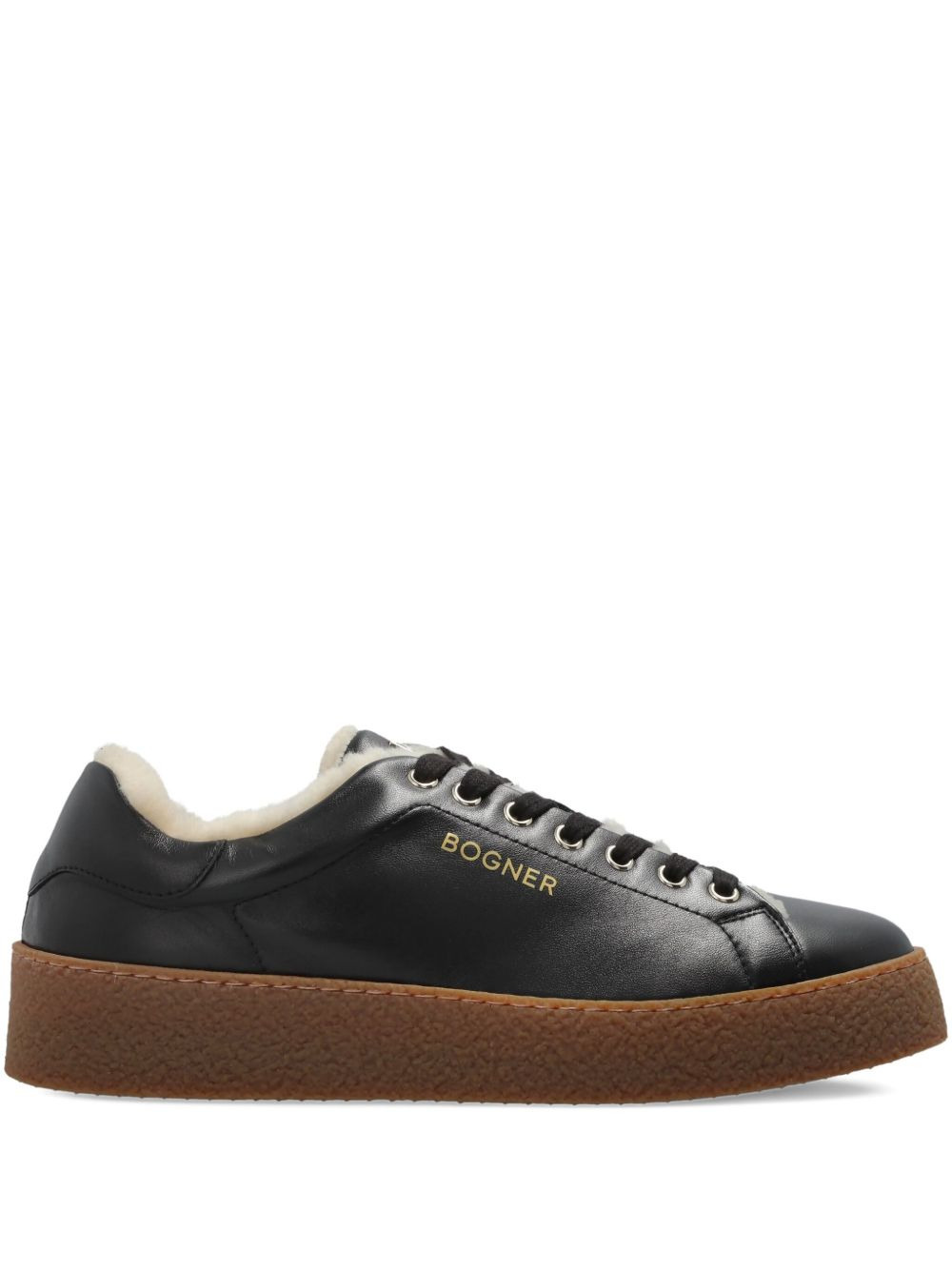 Lucerne shearling-lined leather sneakers - 1