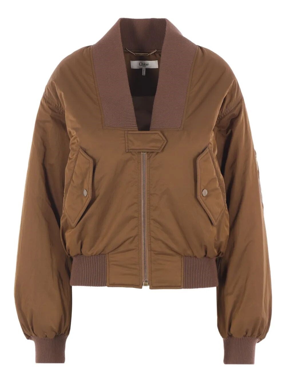 The Bomber Jacket, a standout piece from Chloe, embodies a sophisticated blend of style and function - 1