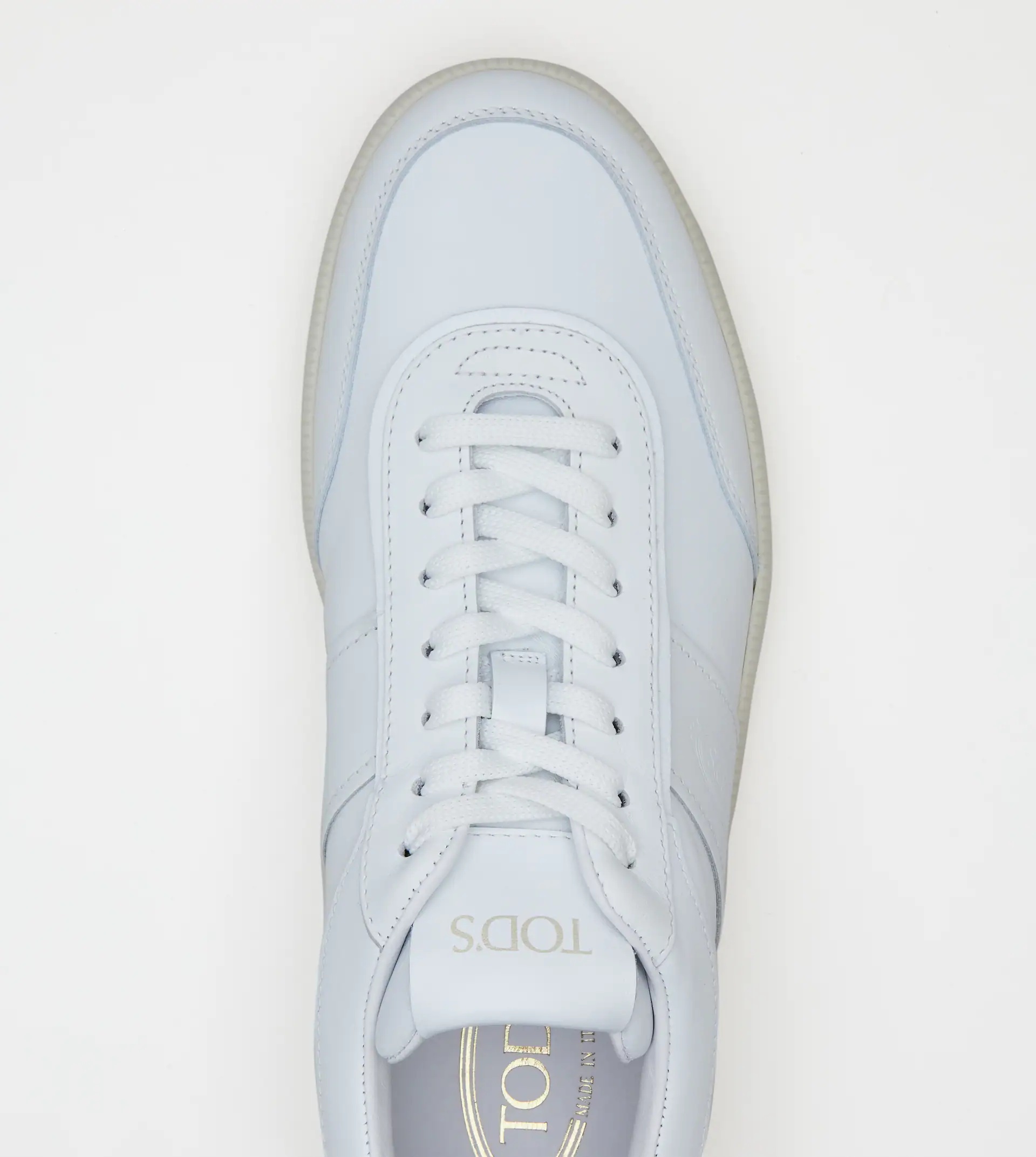 TOD'S TABS SNEAKERS IN LEATHER - WHITE - 5