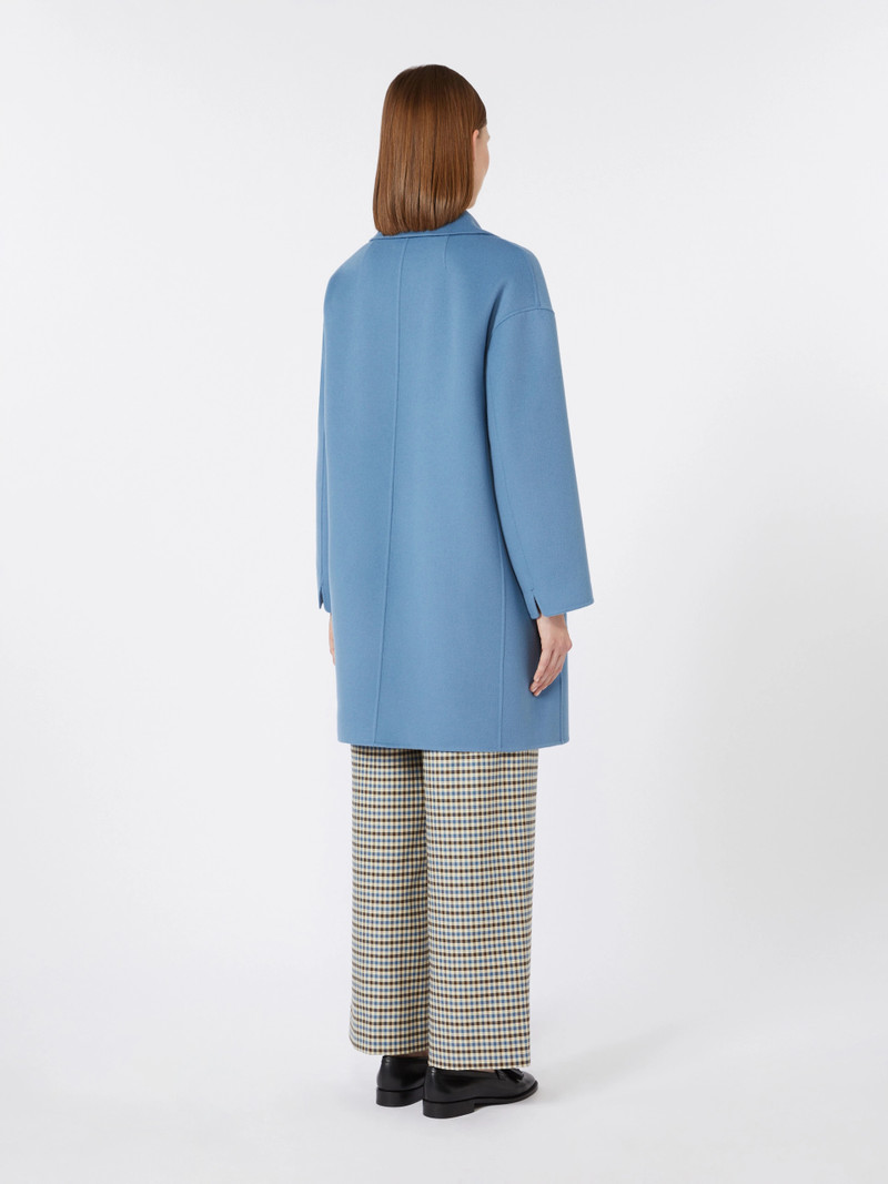 EDEN Wool broadcloth midi coat - LIGHT BLUE 4