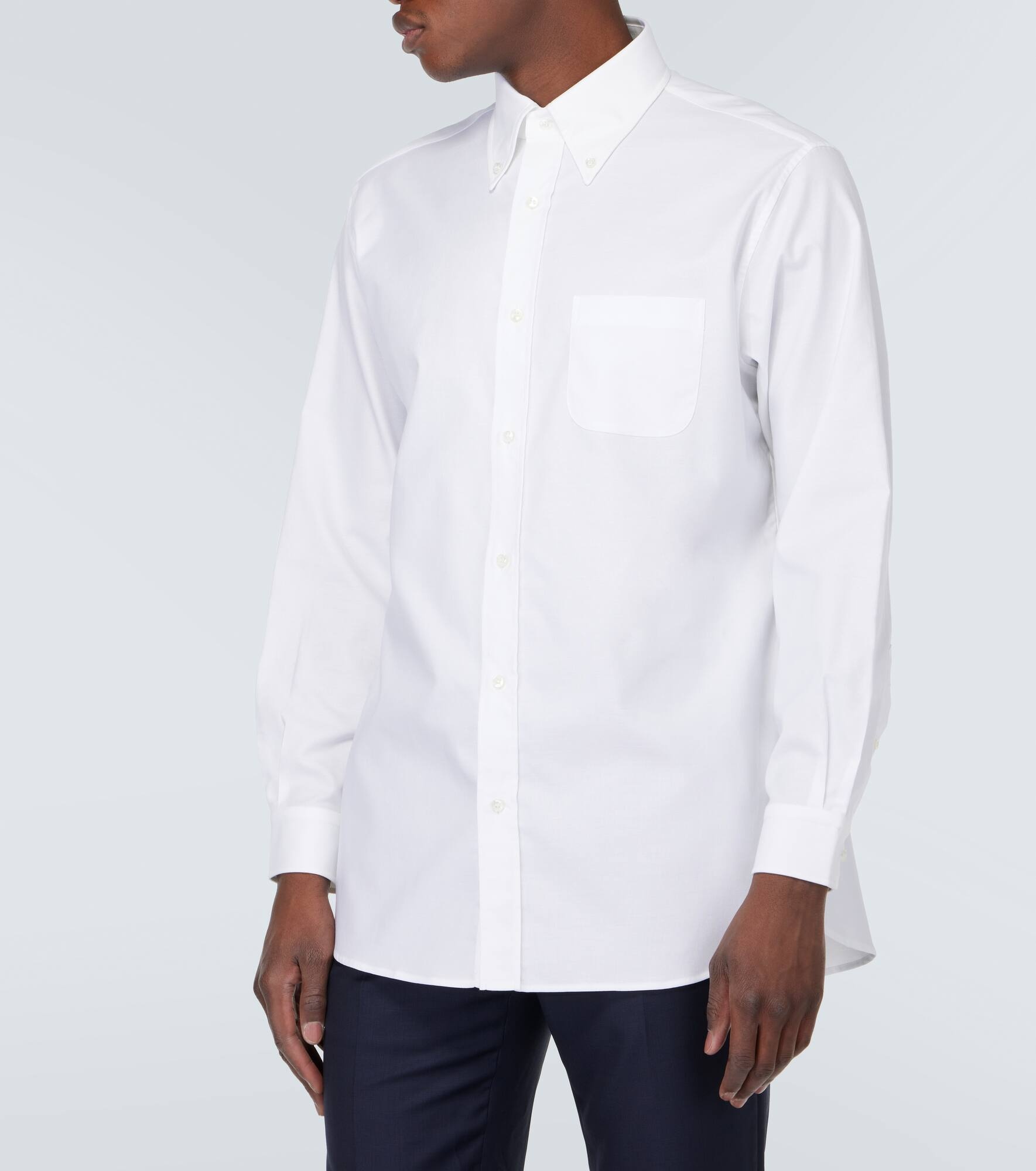 Agui cotton poplin Oxford shirt - 3