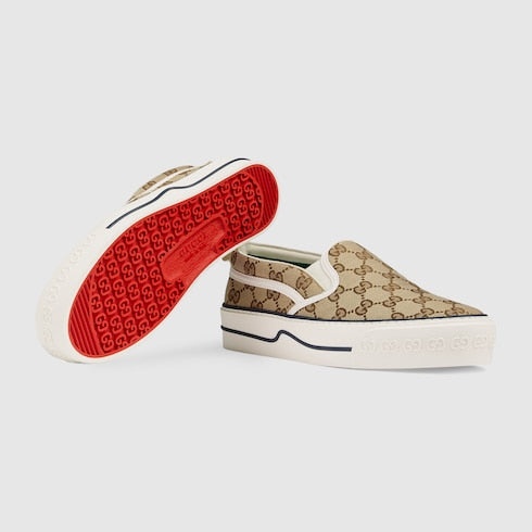 Gucci Tennis 1977 GG Slip On Sneakers - 3