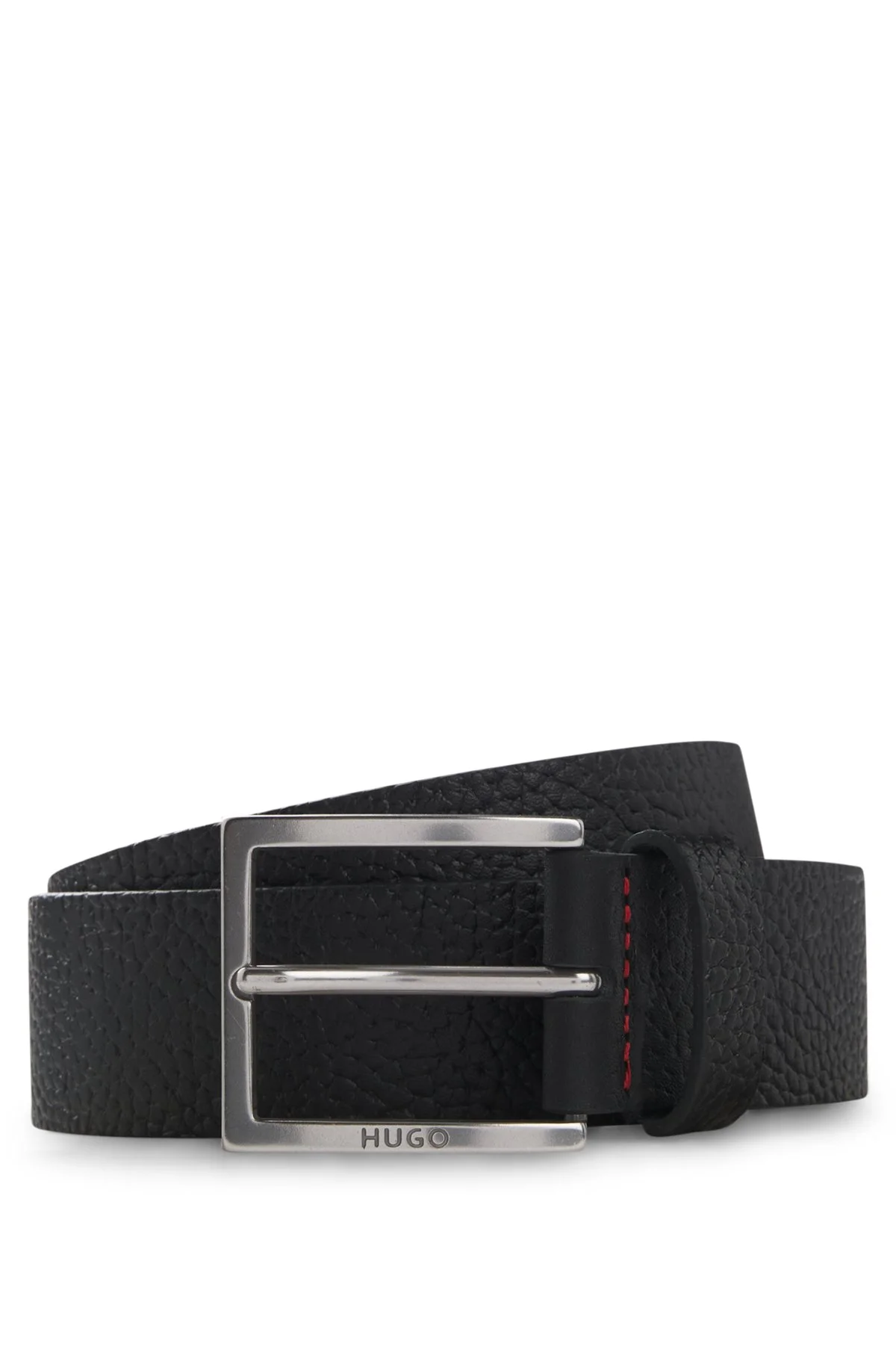 GRAINED LEATHER BELT - 1