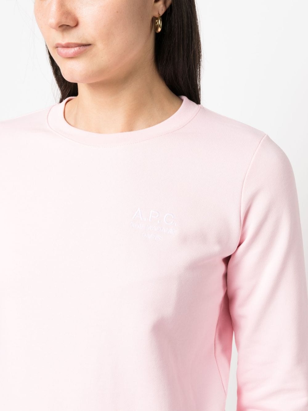 logo-embroidered long-sleeve T-shirt - 5