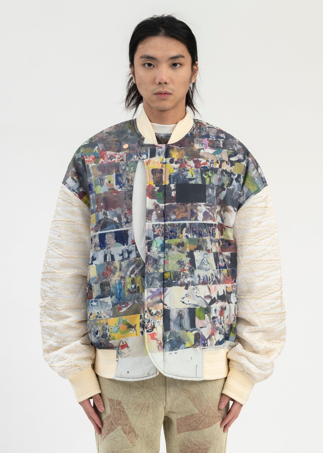 MULTICOLOR HOLIDAY PADDED BOMBER JACKET ARTIST EDITION - 1