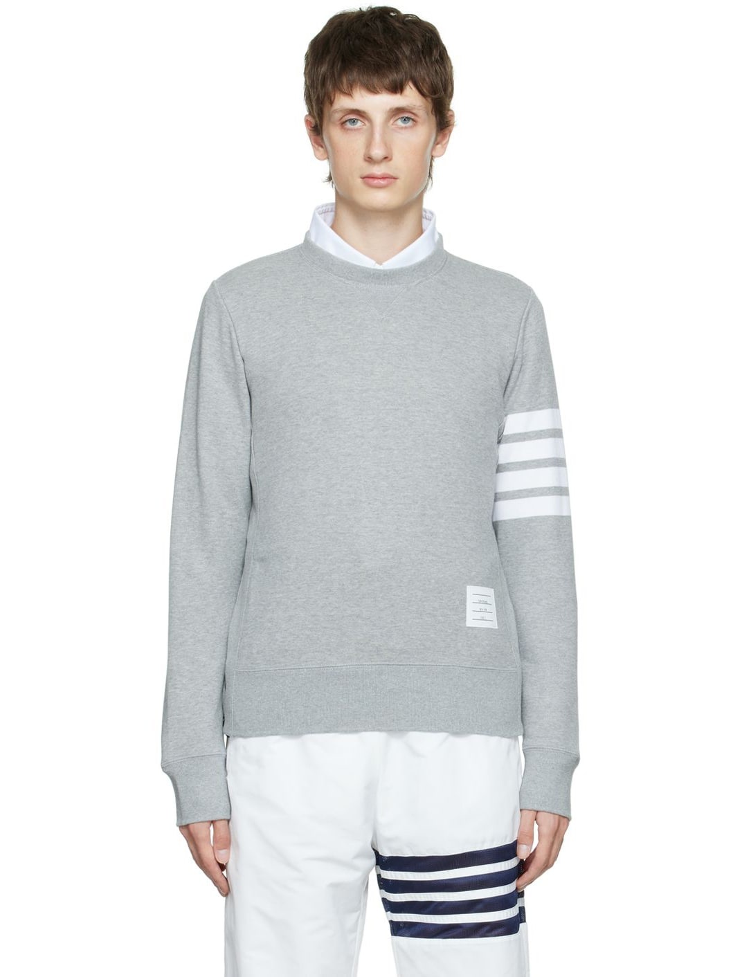 Gray 4-Bar Sweatshirt - 1