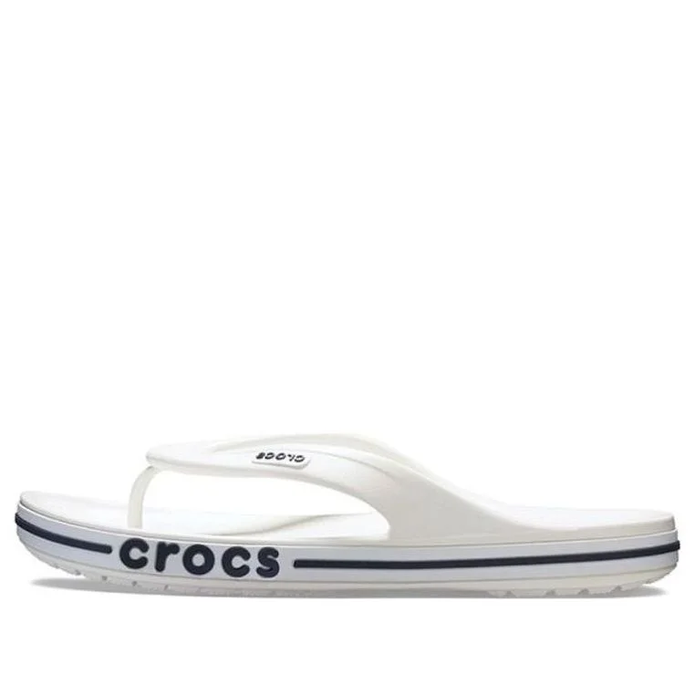 Crocs Bayaband 화이트 블루 유니섹스 플립 플롭 'White Blue' 205393-126 - 1