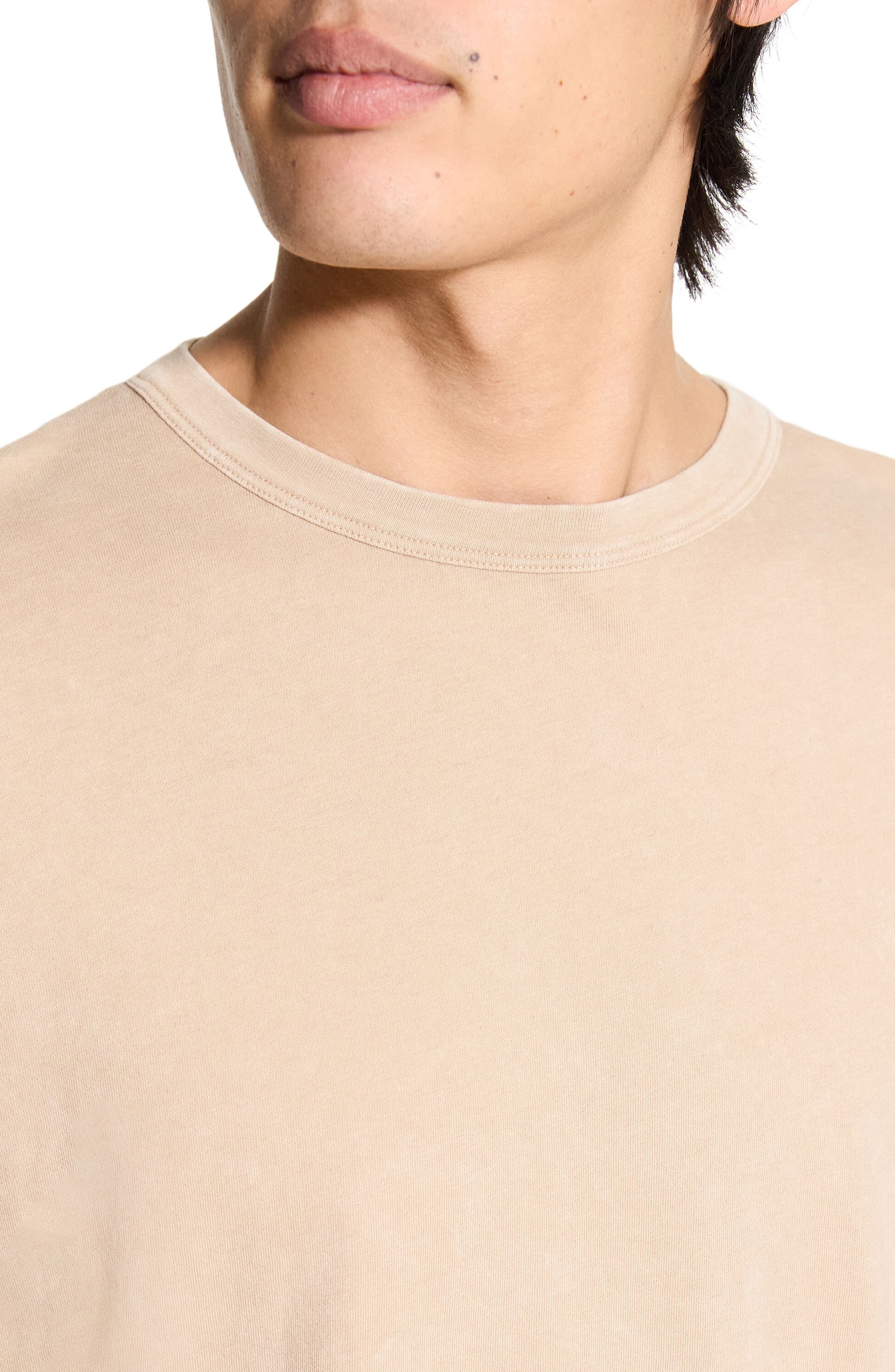 Theory Washed Pima Cotton T-Shirt in Chino at Nordstrom - 4