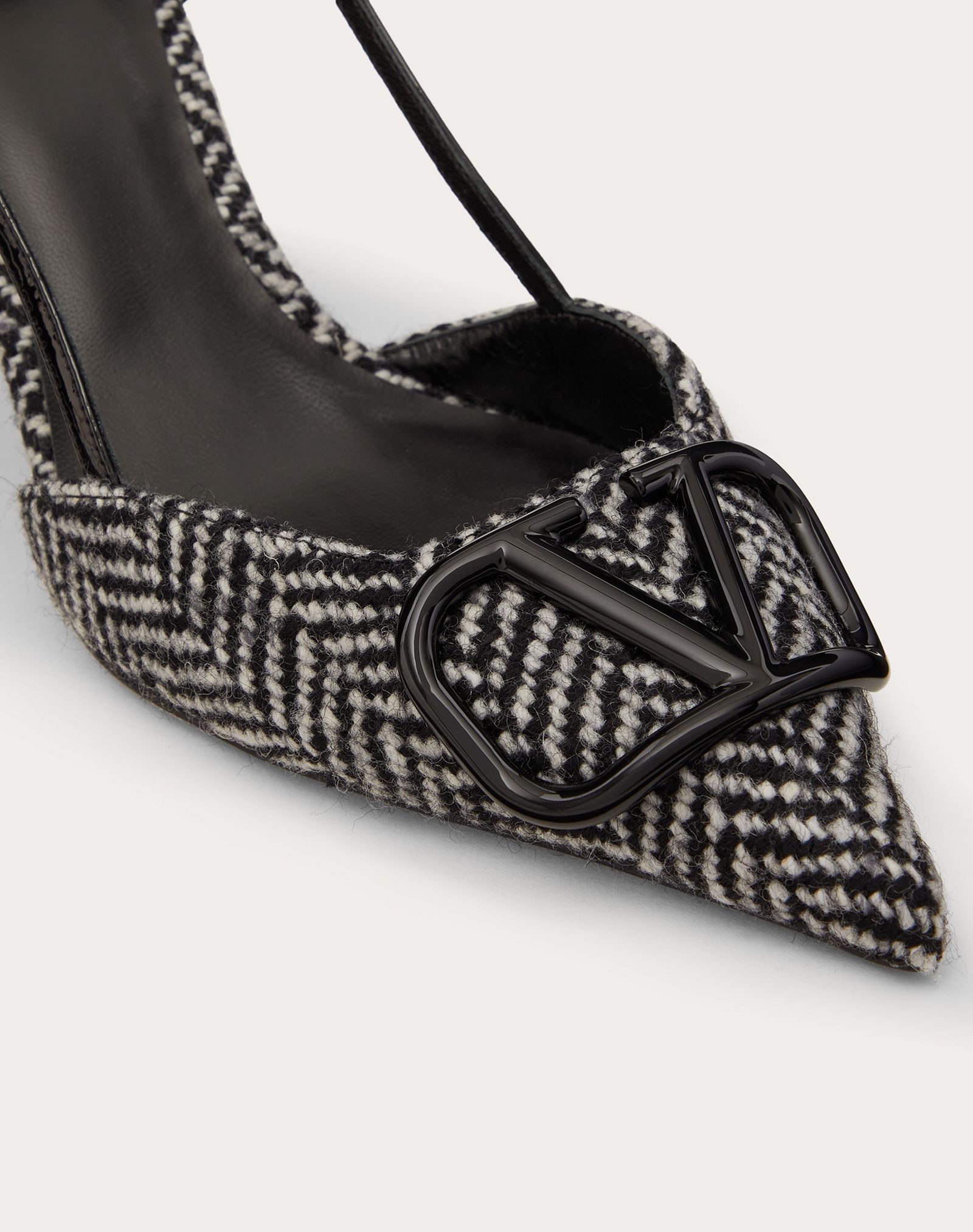 VLOGO Chevron Fabric Slingback Pump 80 mm - 5