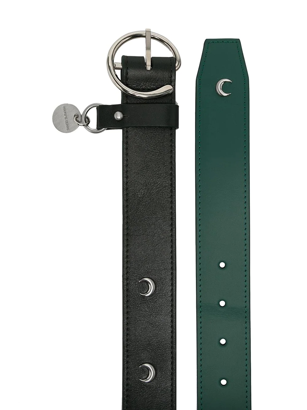 moon-studded leather belt - 2