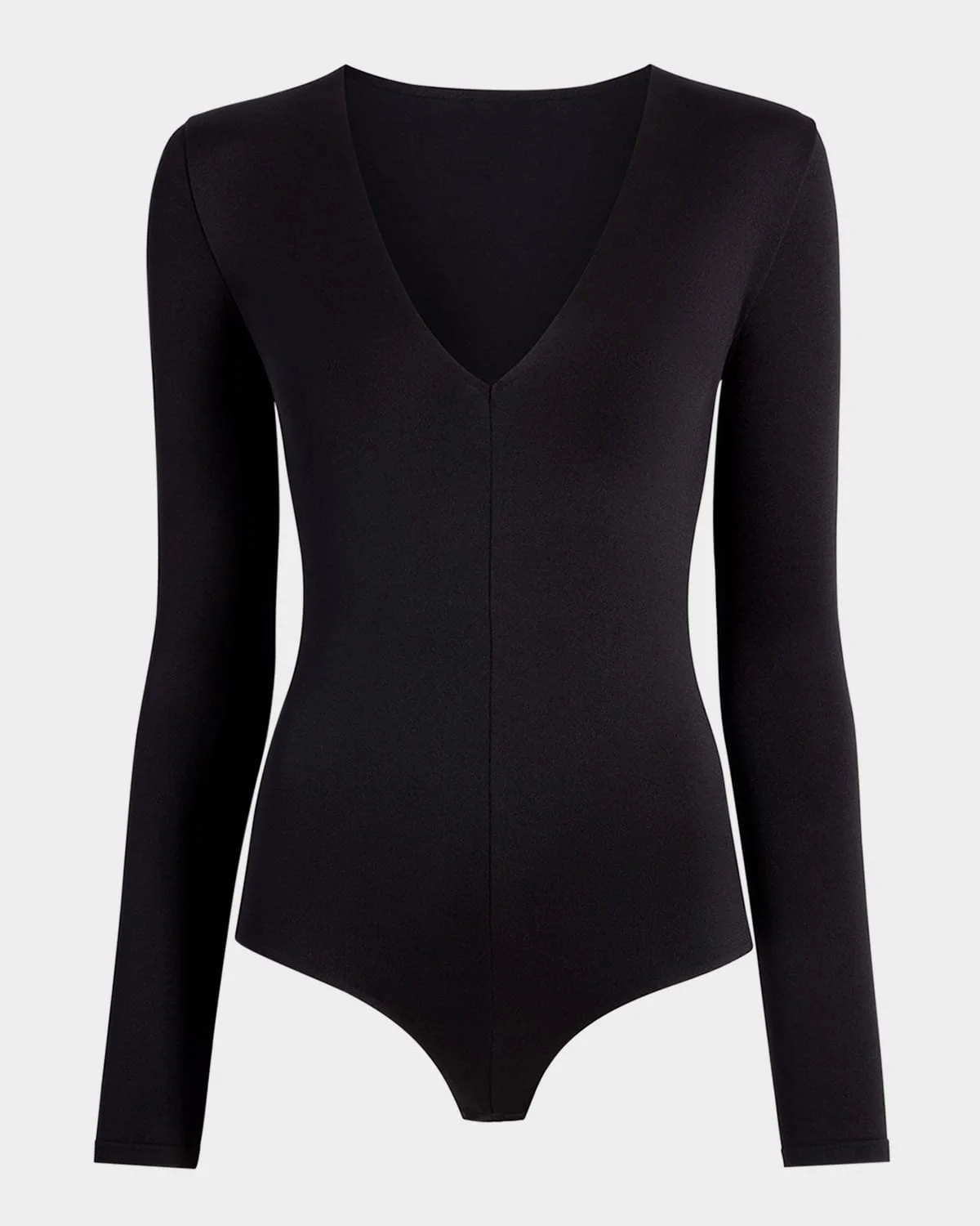 Prima Ballet Deep V-Neck Thong Bodysuit - 1