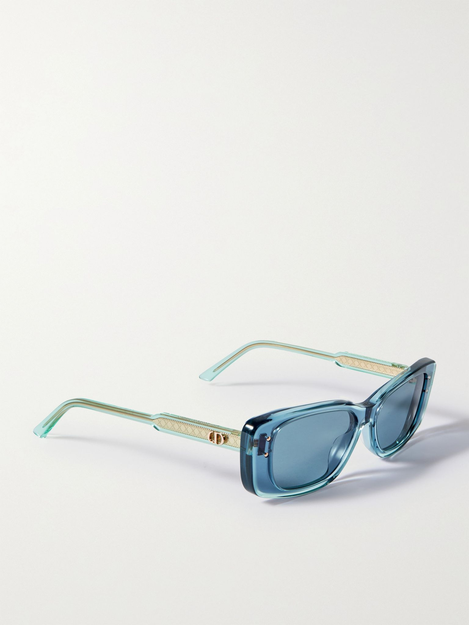 DiorHighlight S21 rectangle-frame acetate sunglasses Blue - 3