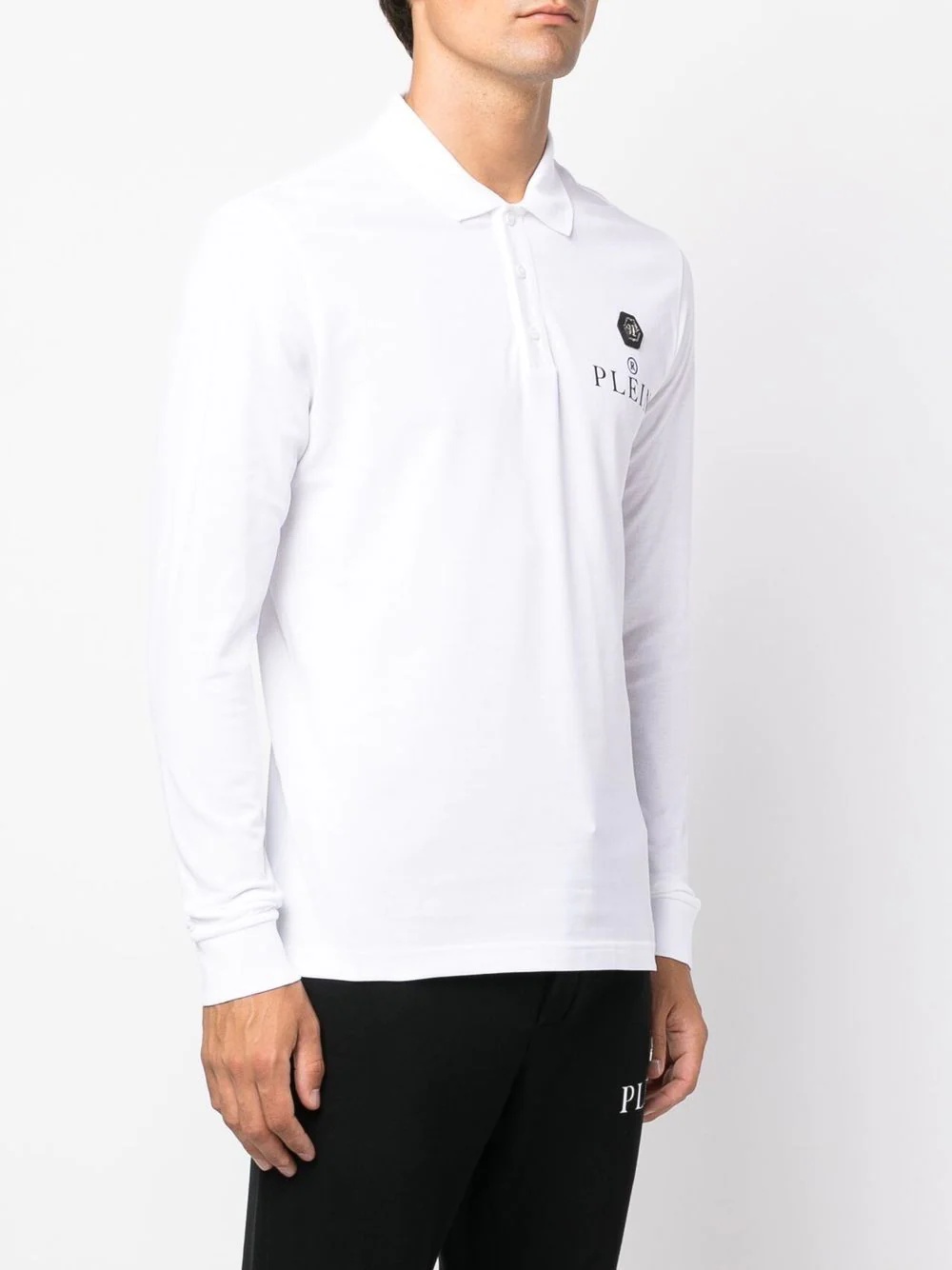 logo-print short-sleeved polo shirt - 3