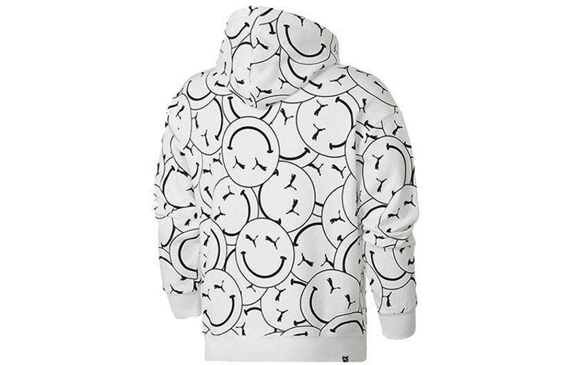 PUMA PUMA Club AOP Printed Hooded Fleece White 530367-02 outlook