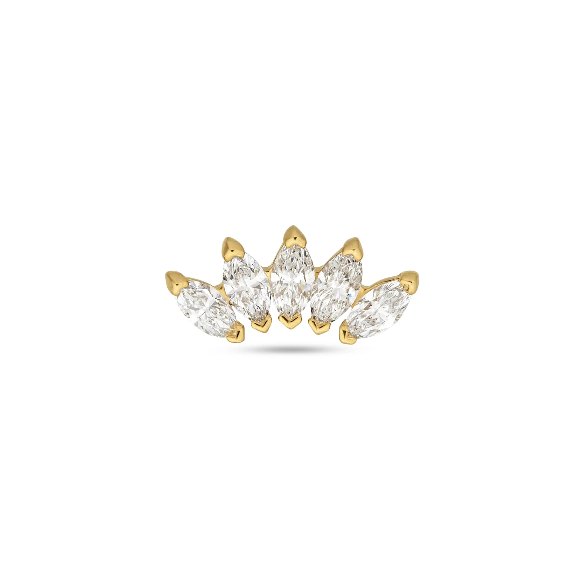 LAB-Created Diamond Tiara Flat Back - 1