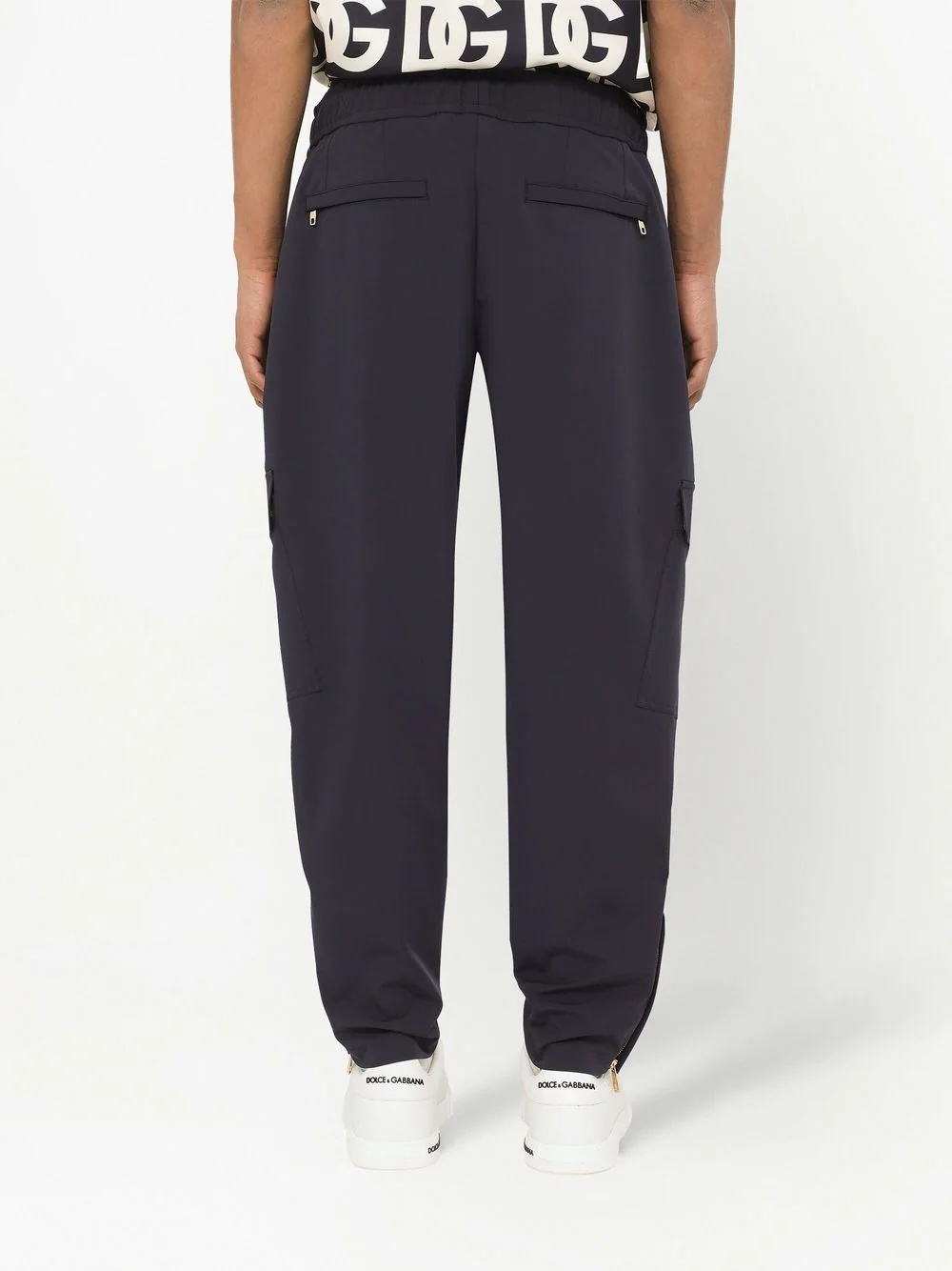 cargo-pocket track trousers - 4