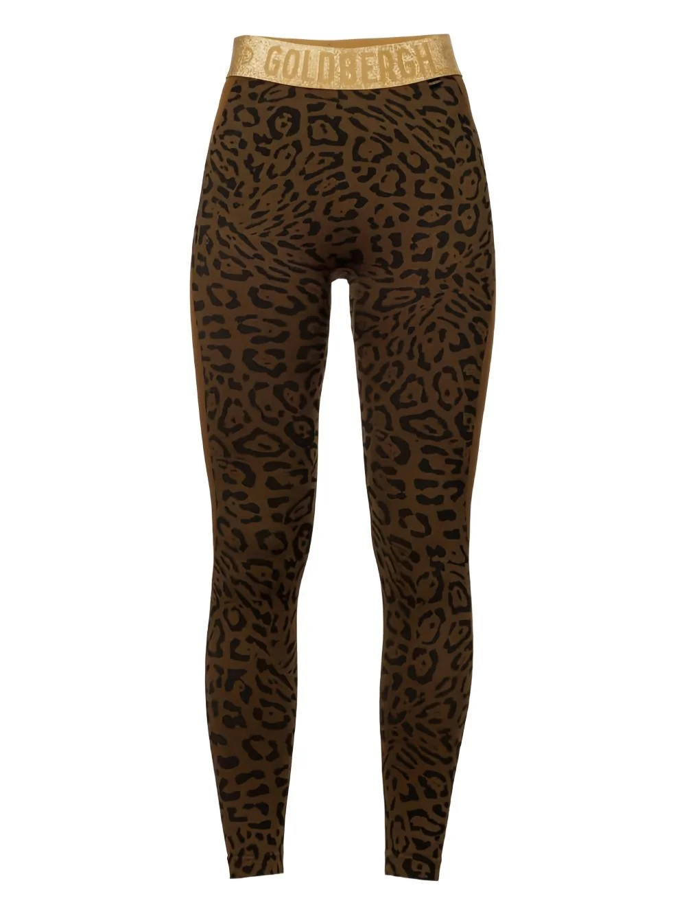 animal print waistband trousers - 1