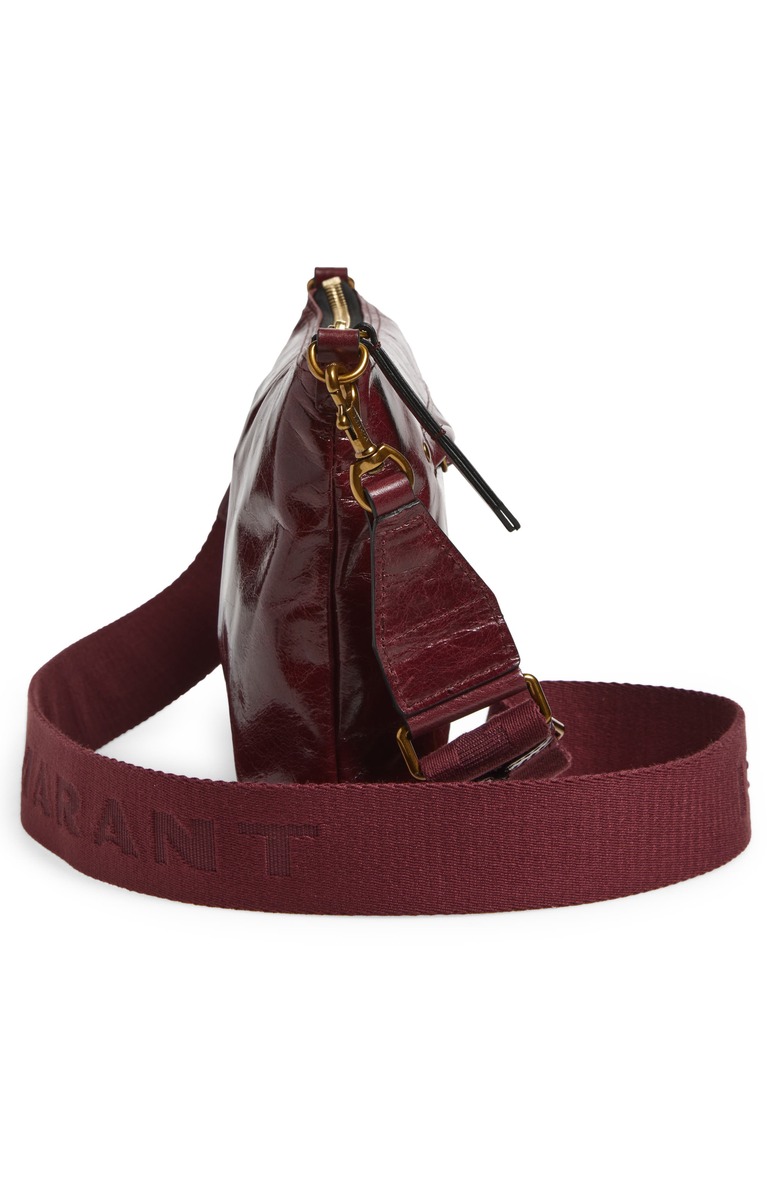 Isabel Marant Nessah Wardy Leather Crossbody Bag in Grapefruit at Nordstrom - 5