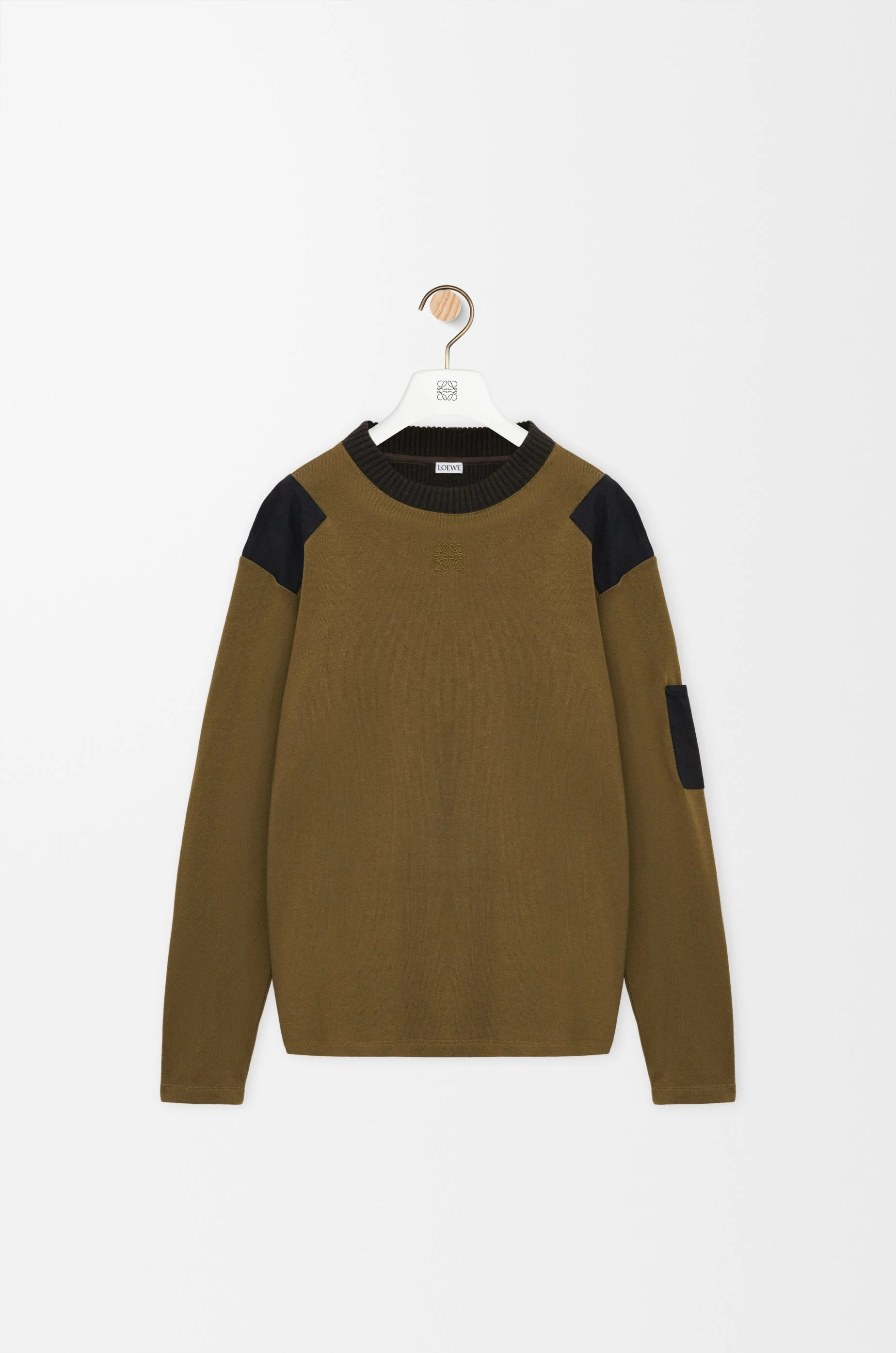 Long sleeve top in cotton blend - 1