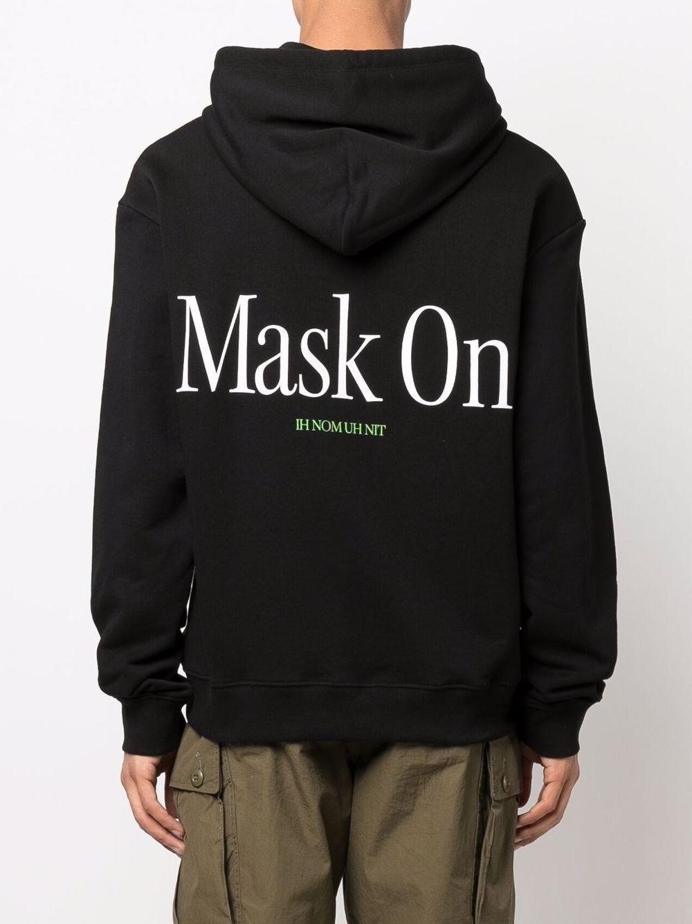 graphic-print cotton hoodie - 4