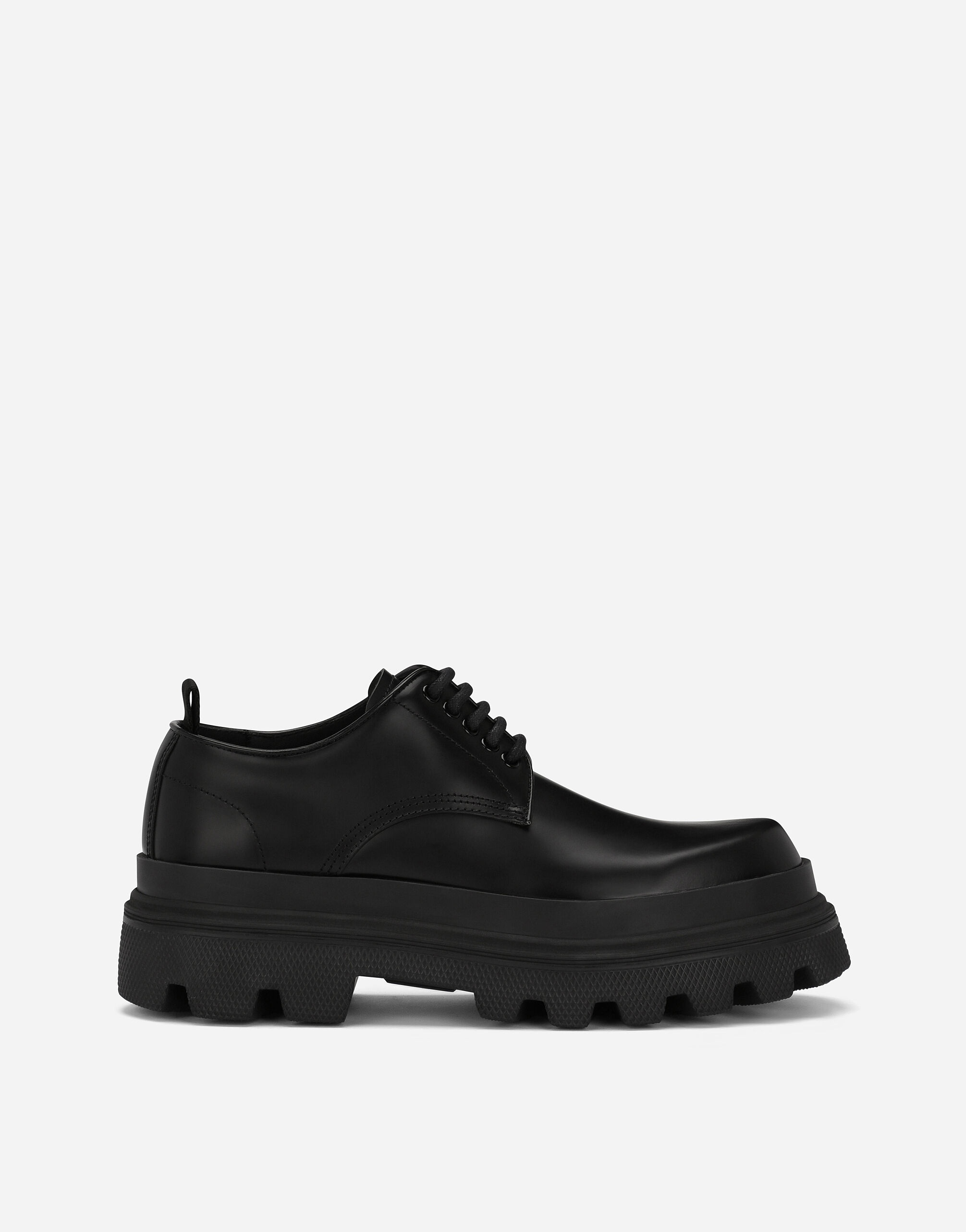 Brushed calfskin Derby shoes - 1