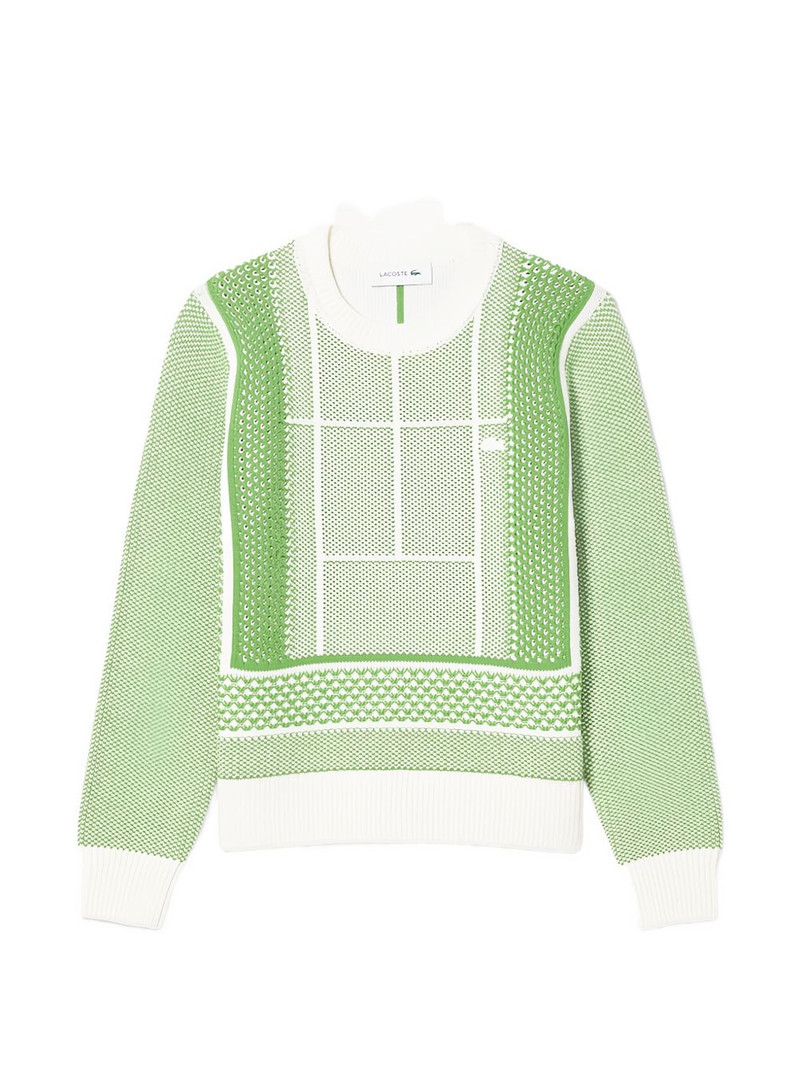 tennis court-jacquard sweater 1