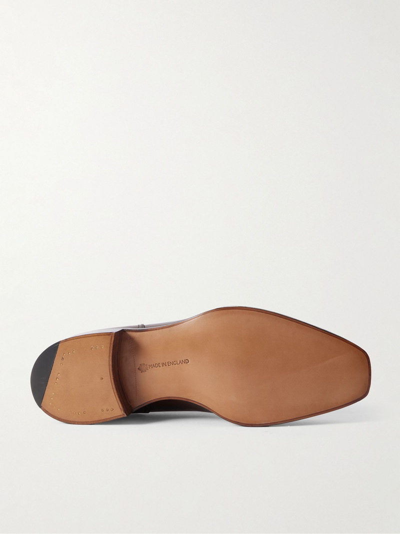 EDWARD GREEN Dover Leather Derby Shoes Brown outlook