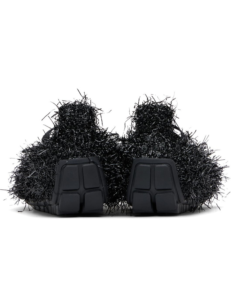 Black Tinsel Grip Ballerina Flats 2