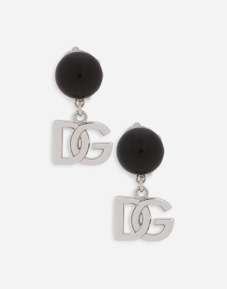 Earrings with DG logo and ball details - 1