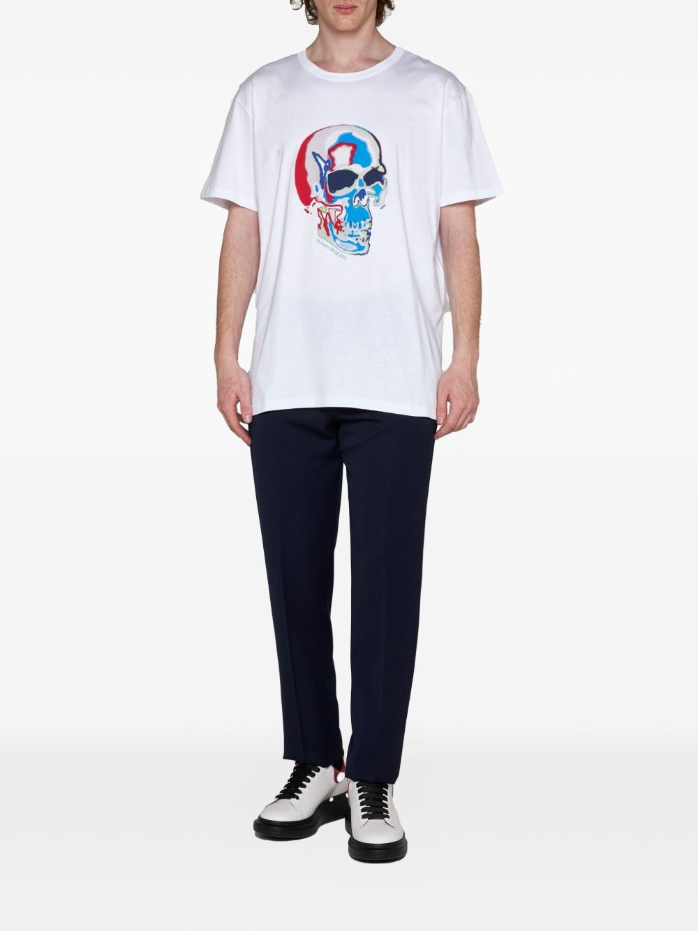 Solarised Skull print T-shirt - 2