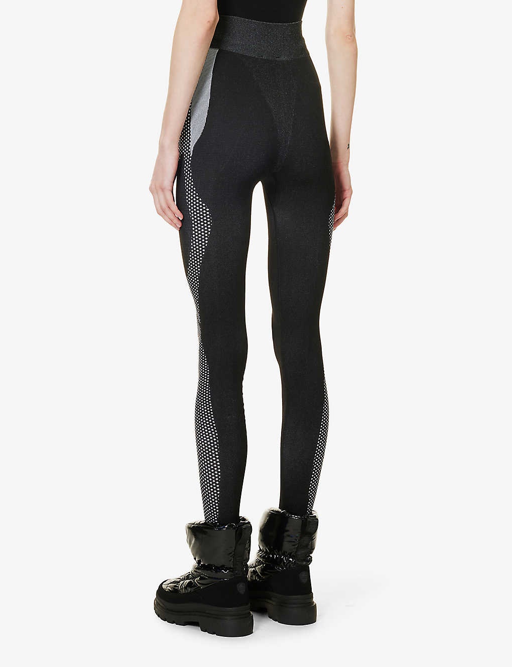 Performa logo-print stretch-woven leggings - 4