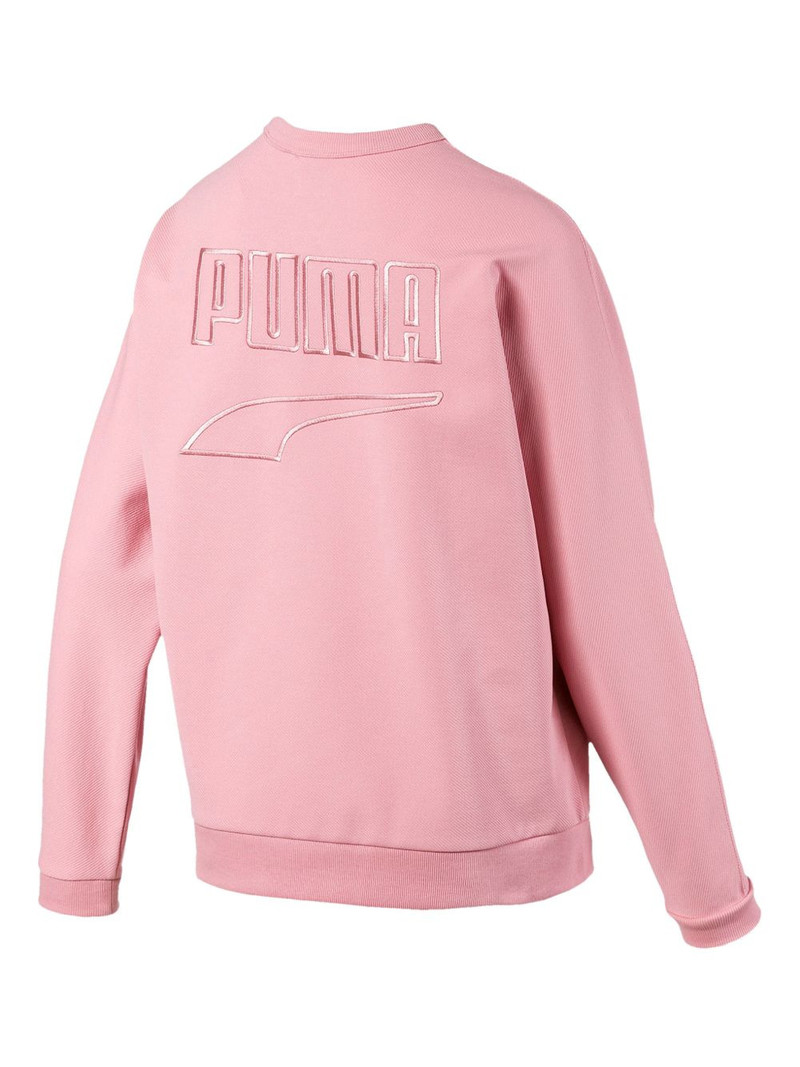 PUMA Dowtown embossed crew-neck sweatshirt outlook