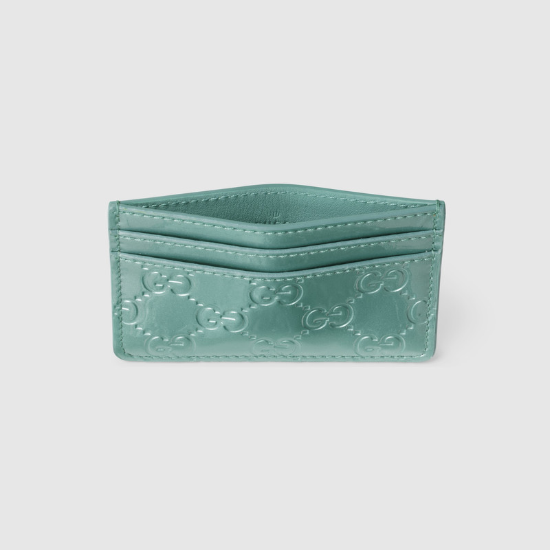 GUCCI GG Emblem card case outlook