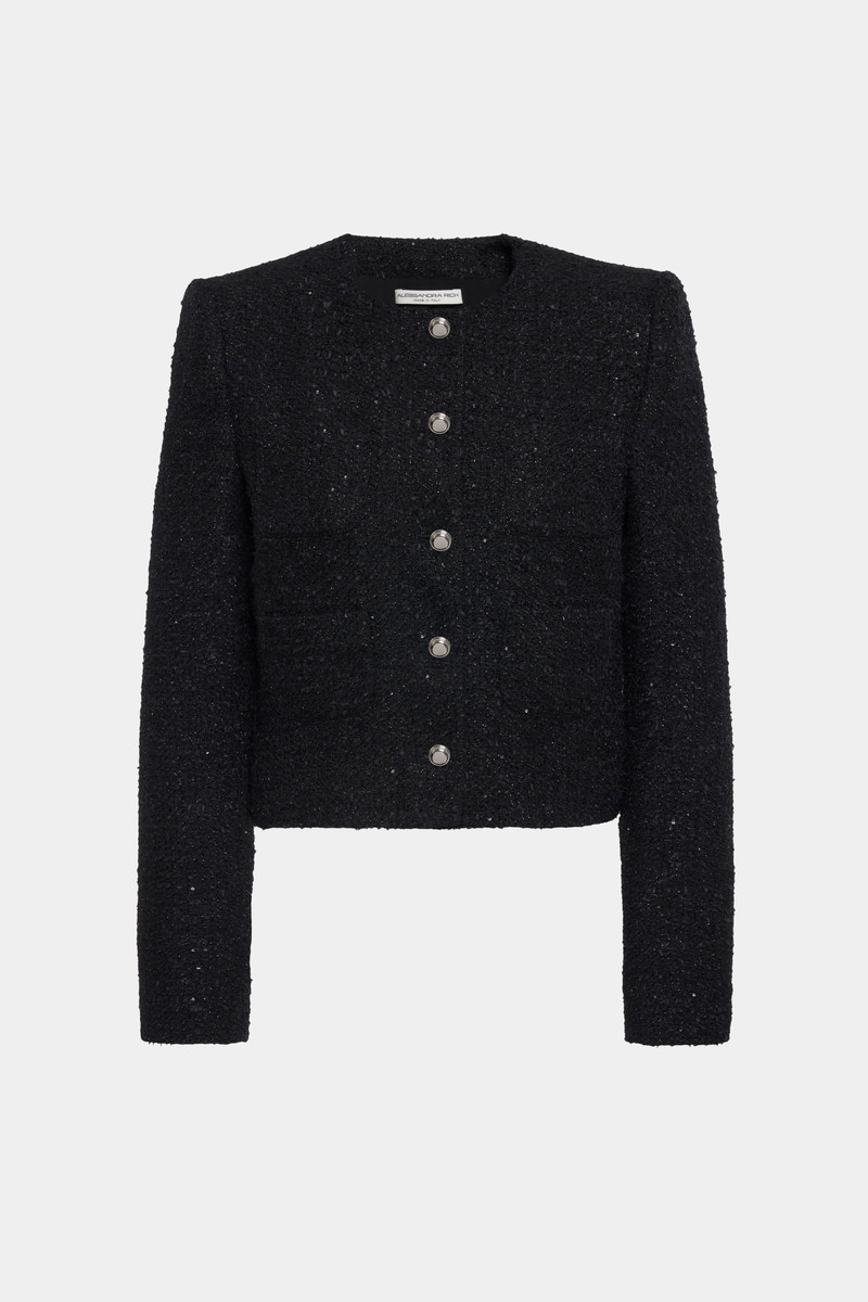 SEQUIN TWEED JACKET 1