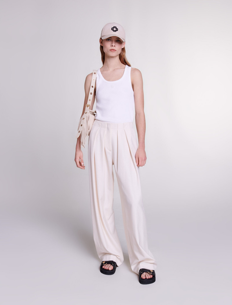 maje Wide-leg suit trousers outlook