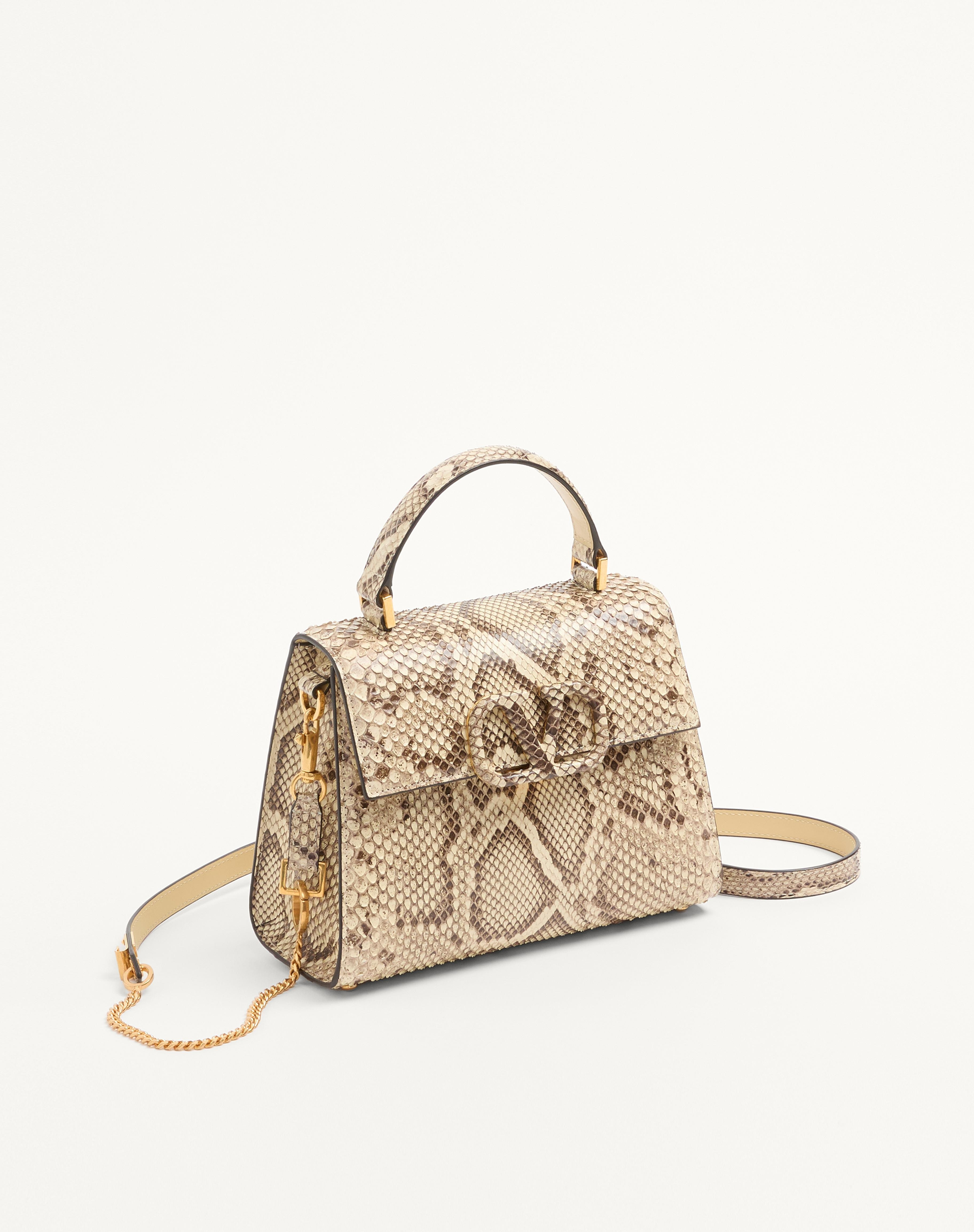 VALENTINO GARAVANI VSLING SMALL PYTHON HANDBAG - 3