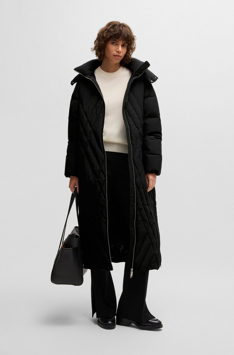 BOSS QUILTED DOWN COAT WITH ADJUSTABLE HOOD outlook