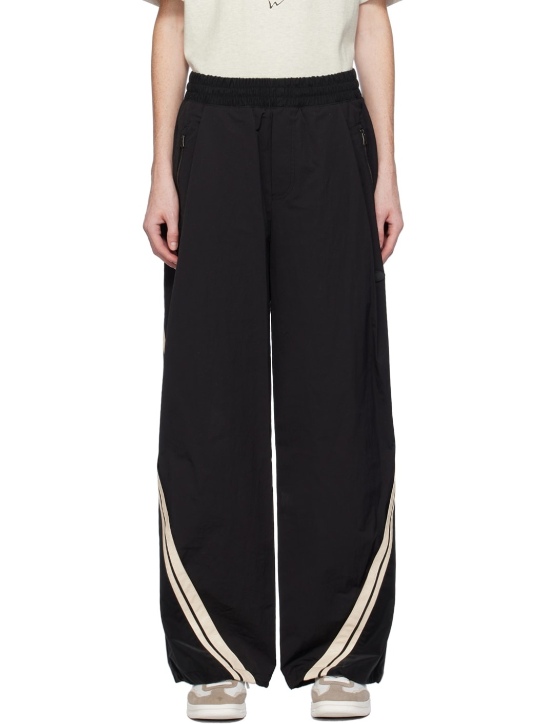 【ADER ERROR】 Bashar trousers ADER error Black Bashar Trousers | REVERSIBLE