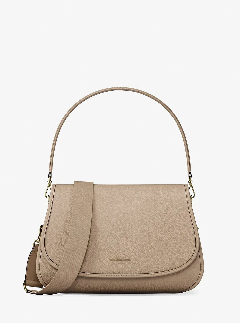 Holmes Medium Pebbled Leather Convertible Messenger Bag - 1