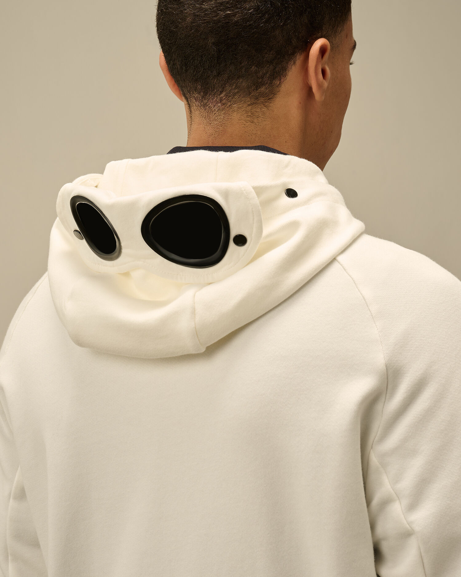 Diagonal Raised Fleece Goggle Hooded Sweatshirt - 5