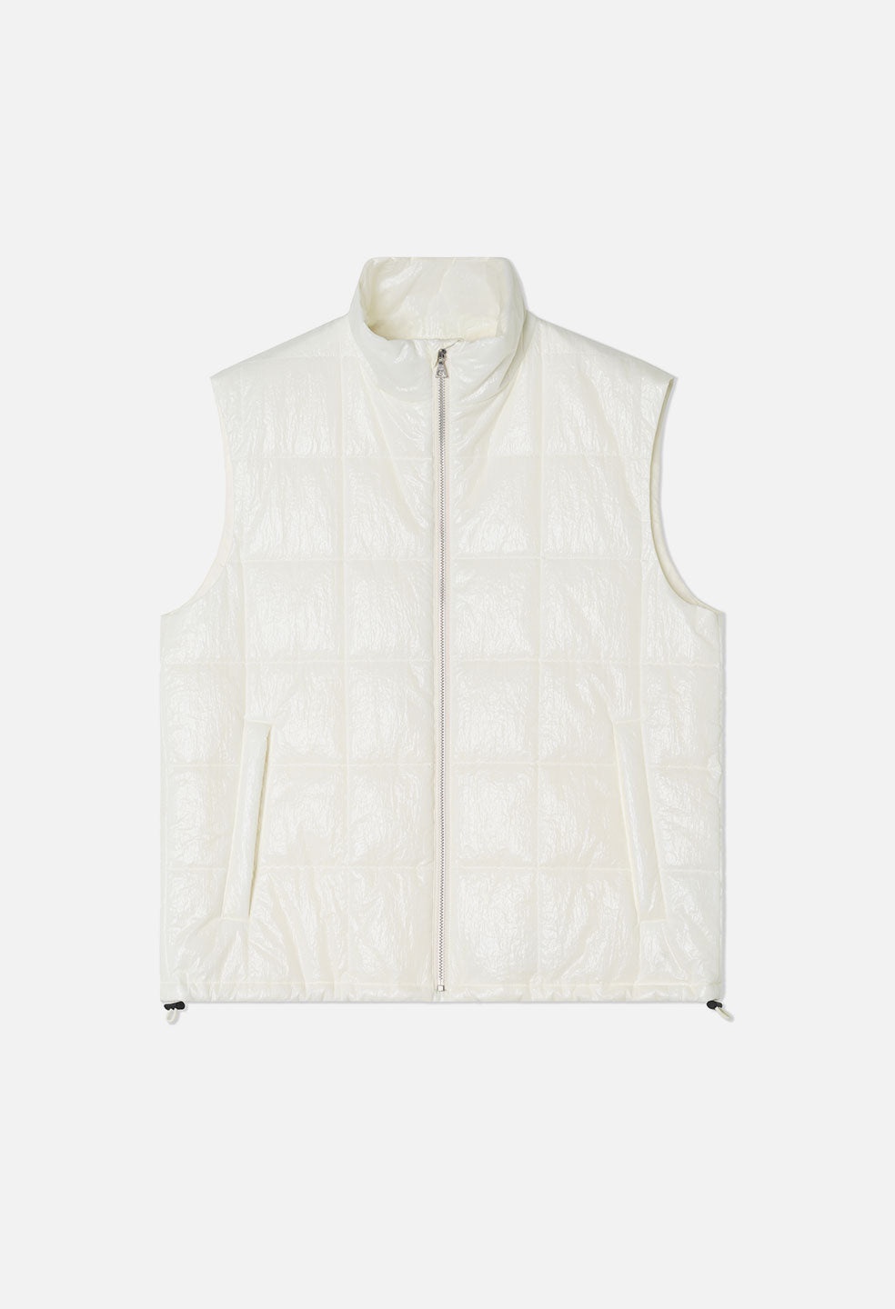 COATED NYLON PUFFER VEST - 1