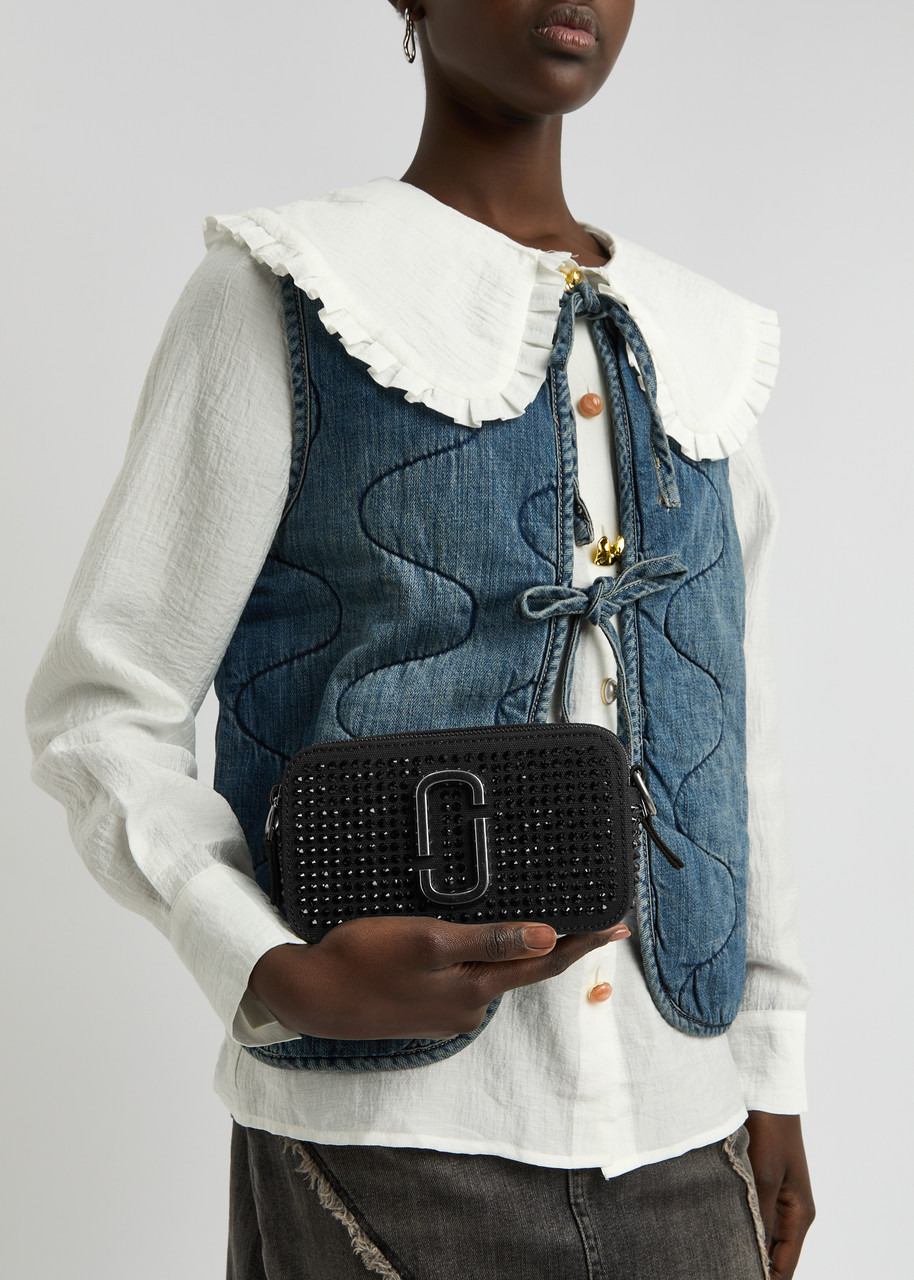 Marc Jacobs The Snapshot Canvas Crystal-embellished Cross-body bag - 6